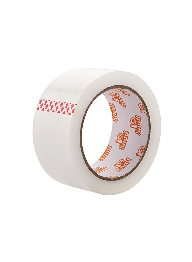 لوازم سنيل طقم سنيل تيب شفاف أبيض قطعتين 48ملم × 80ياردة - شريط تغليف قوي للصناديق والشحن وحماية الملصقات والوثائق. - Image 5