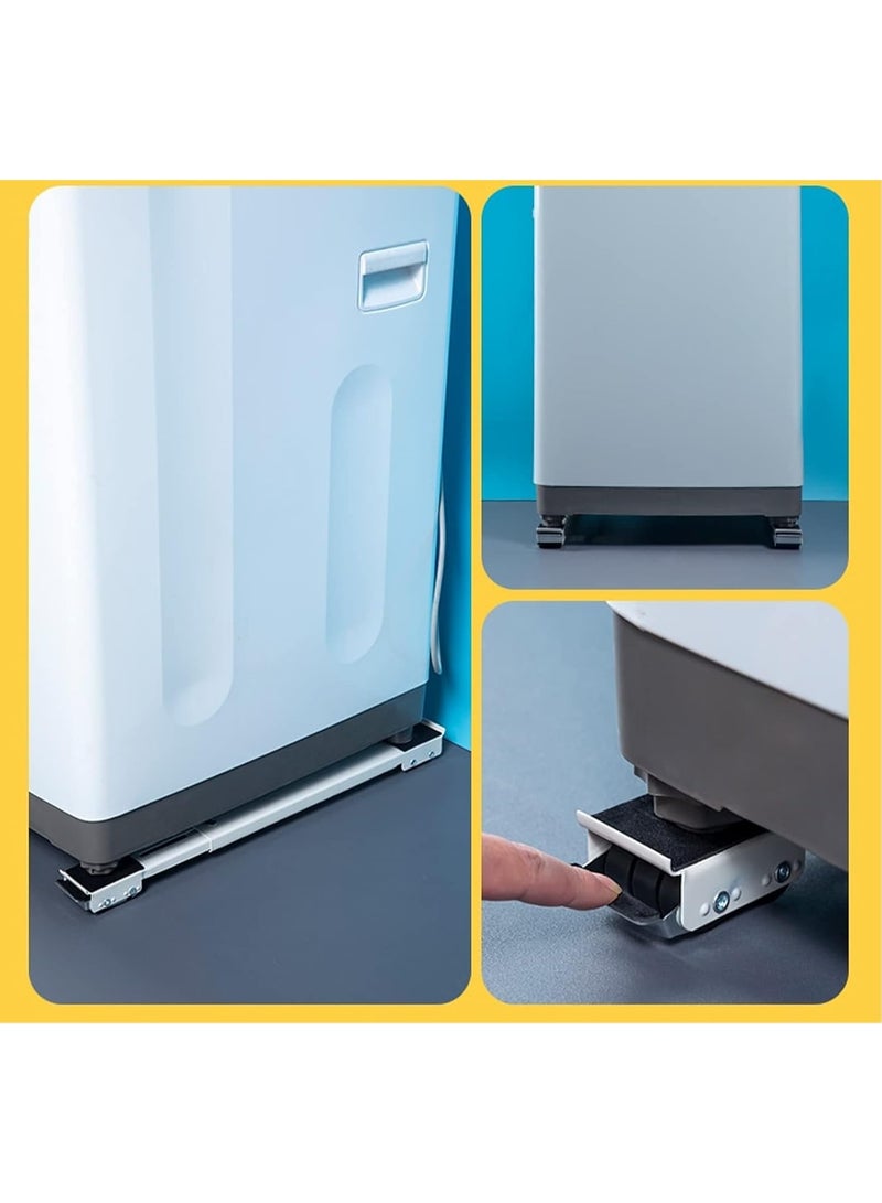 Adjustable Washing Machine Stand with Wheels – Heavy Duty Base for Washers & Refrigerators - Image 5