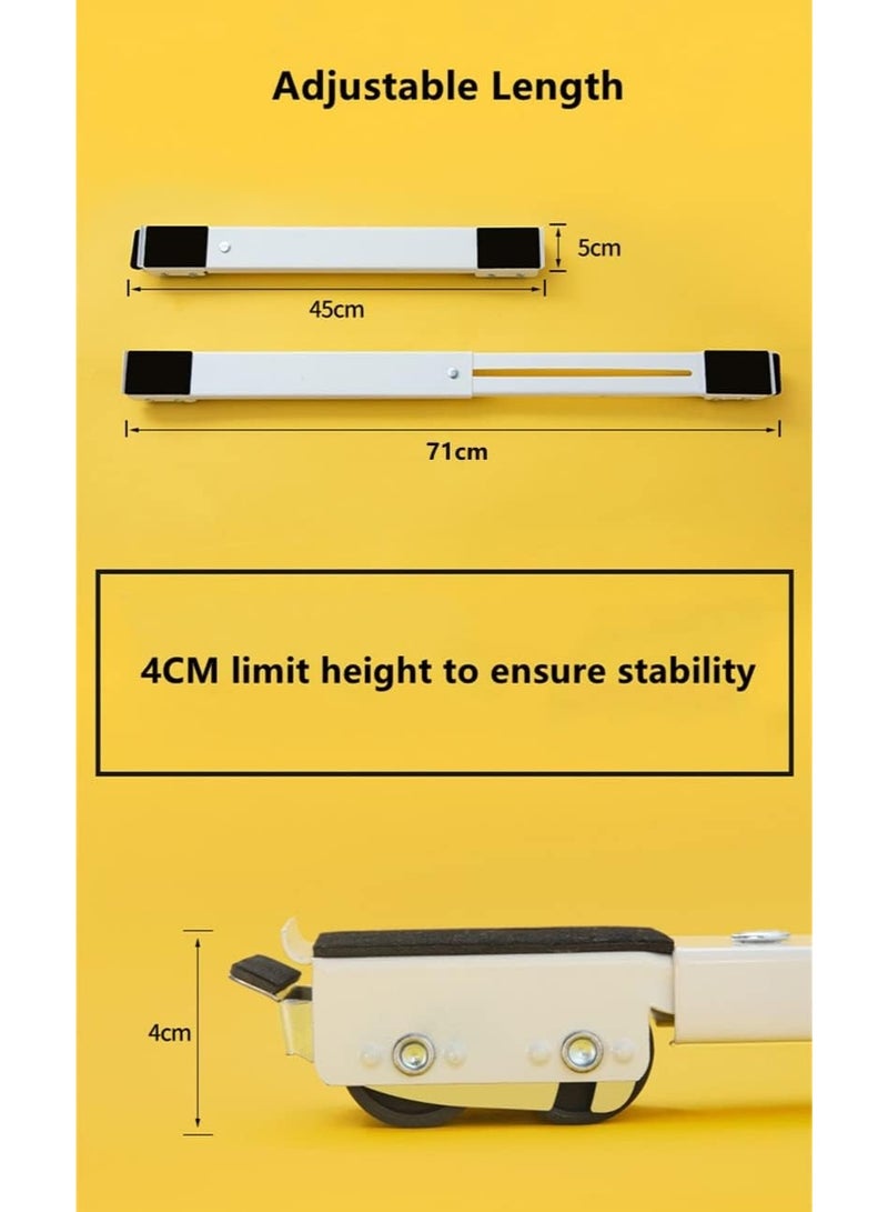 Adjustable Washing Machine Stand with Wheels – Heavy Duty Base for Washers & Refrigerators - Image 4