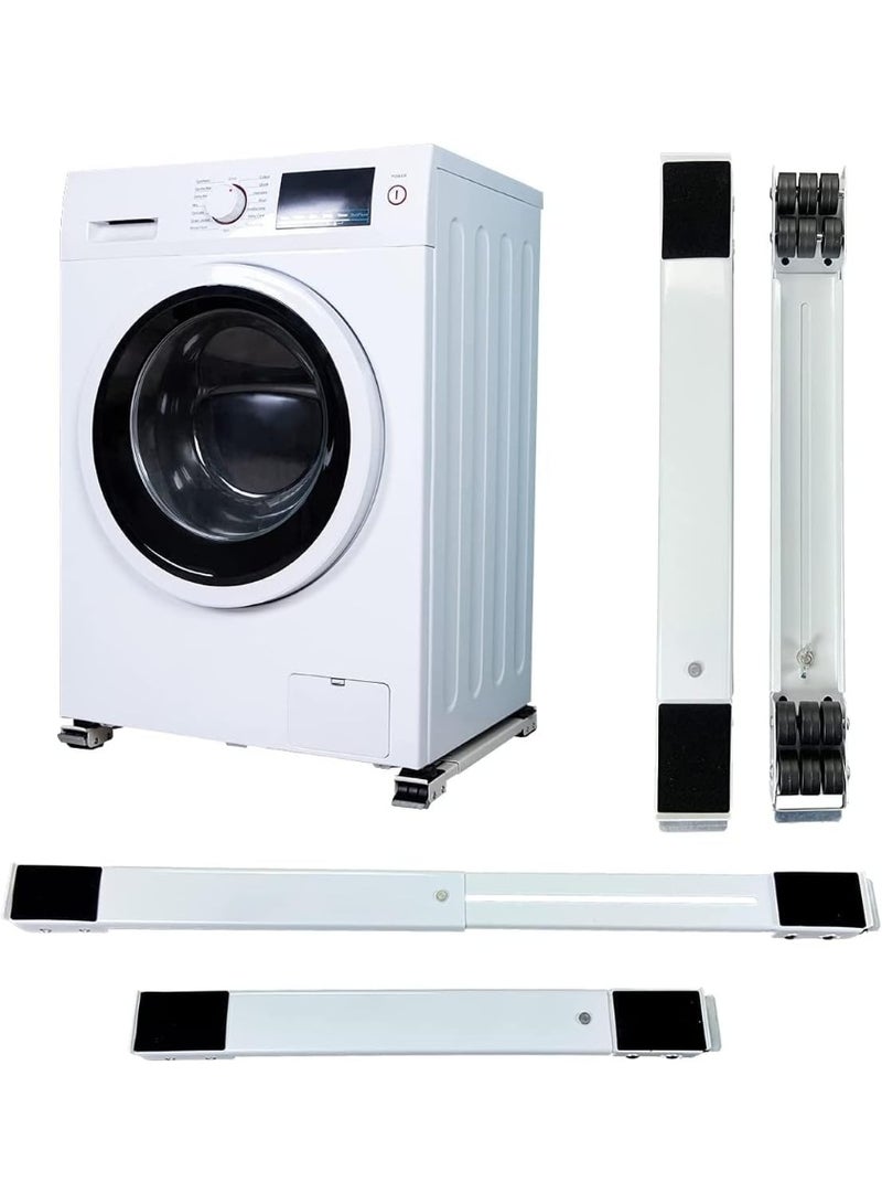 Adjustable Washing Machine Stand with Wheels – Heavy Duty Base for Washers & Refrigerators - Image 1