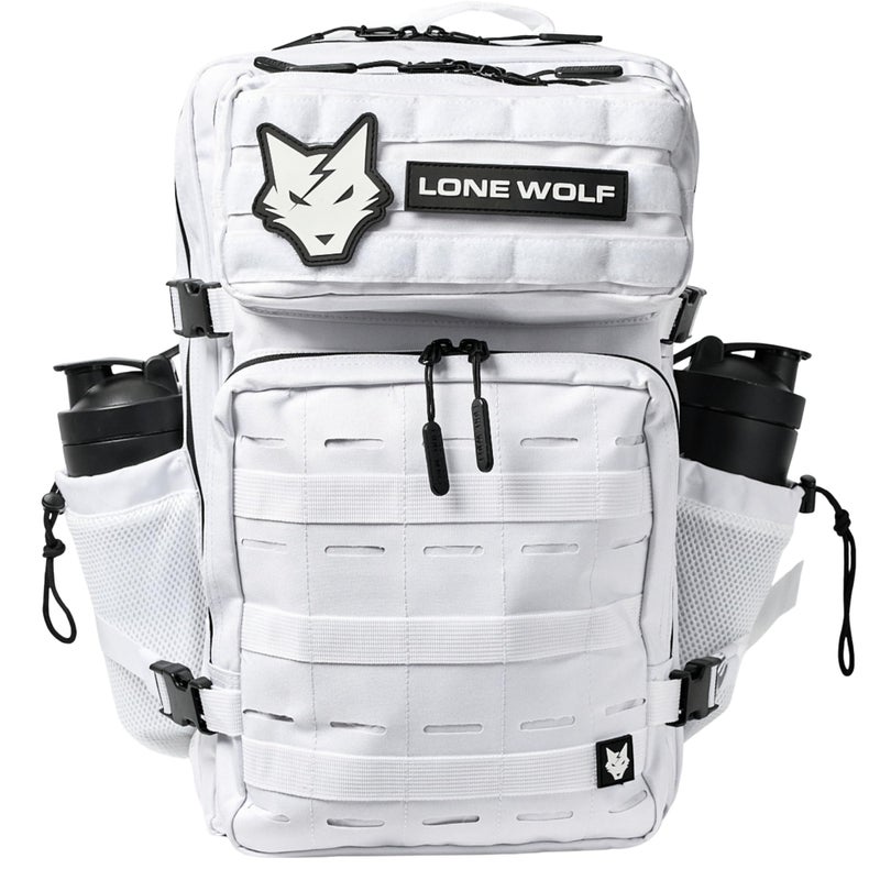 Lone Wolf Fitness Gen 3 Sports Backpack 35L White - Image 1