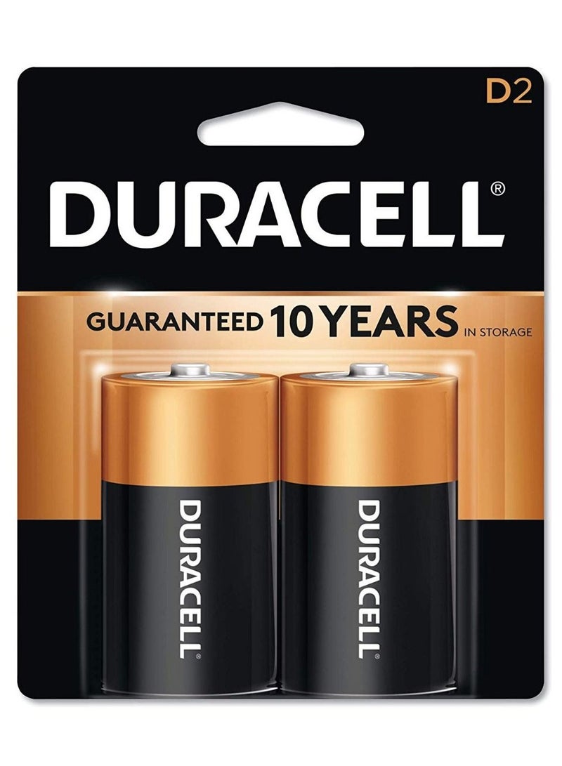 Duracell D2 Long Lasting Power Guaranteed 1.5V Alkaline Batteries