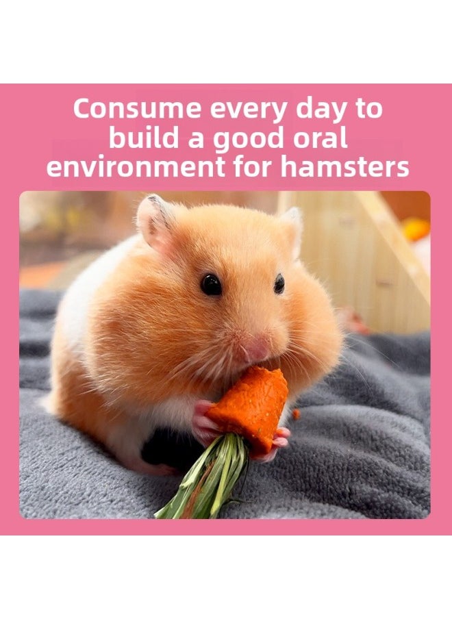 null - Hamster Molar Stick Snacks Edible Carrot Corn Molar Stone Golden Bear Flower Branch Squirrel Rabbit Toy Landscaping-Color:6 Teething Carrots + 6 Nutritional Strips - Image 1