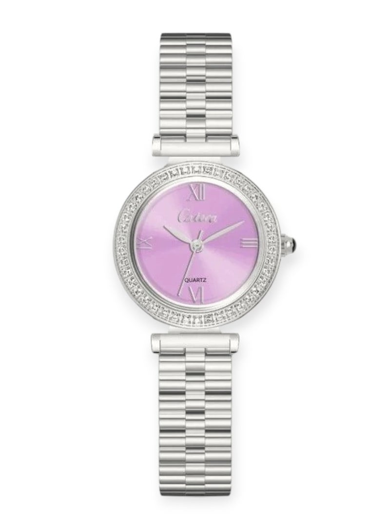 Catera Women's Stainless Steel Waterproof Watch, Modern, High Quality