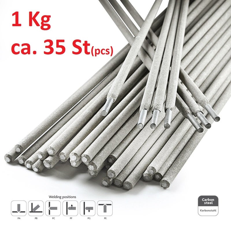 STARK Rutile Allround Welding Electrode 3 mm x 350 mm, Universal Rod Electrode for Welding (1 kg / Approx. 35 Pieces) Welding Electrode for Welding Machine - Image 2