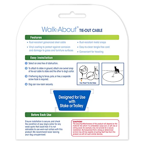 Four Paws Medium Weight Dog Tie Out Cable - Image 5