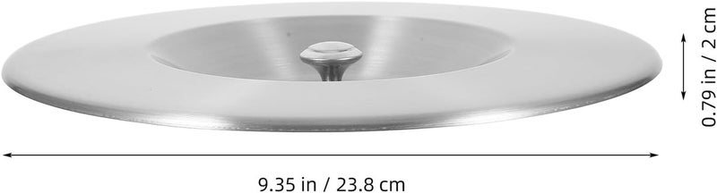Zerodeko Stainless Steel Trash Can Lid Replacement 304 round Flap Cover Embedded Countertop Grommet Swing Garbage Can Lid for Kitchen Waste Bin - Image 2