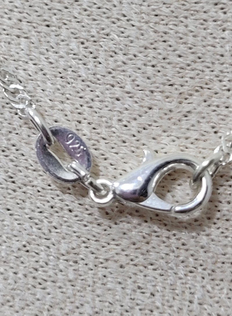 Minorisa 925 Sterling Silver Twisted Chain Necklace with Baroque Pearl - Image 4