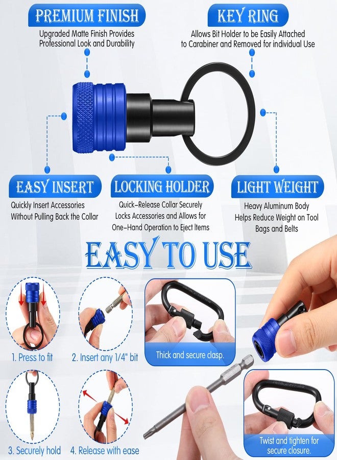 Threlaco حامل رؤوس مثقاب مطور من 36 قطعة، 3 قطع بمقبس سداسي 1/4 بوصة و3/8 بوصة و1/2 بوصة، حامل رؤوس سريع الفك، محول تثبيت بزاوية 105 درجة لأدوات تحسين المنزل، هدية (متعدد الألوان) - Image 3