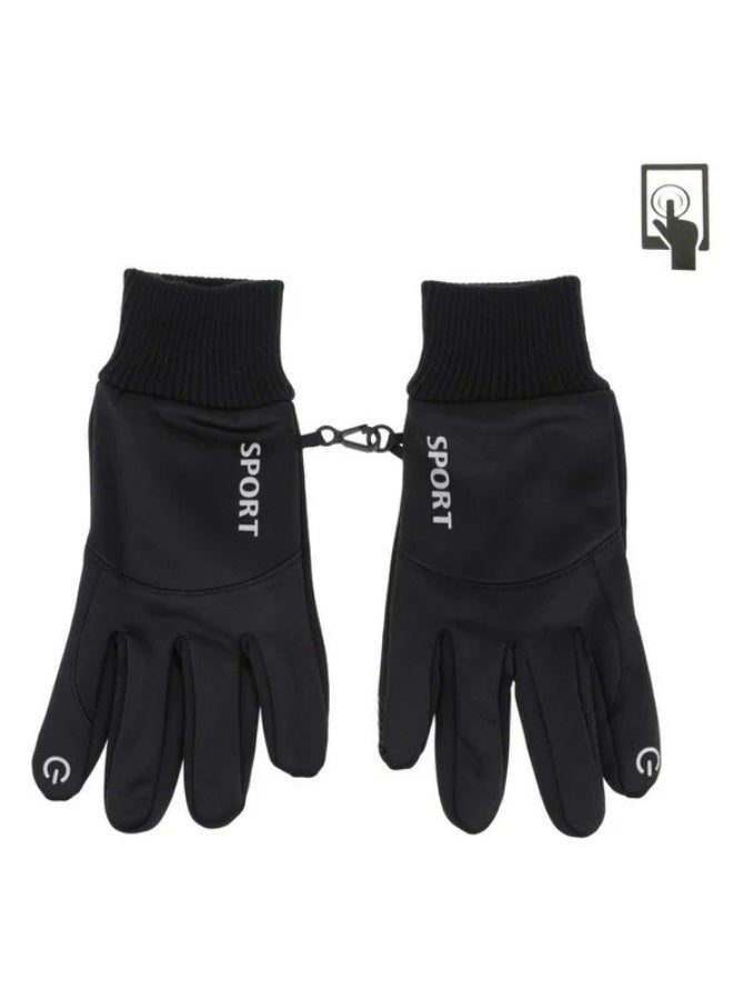 SPORT Motorcycle gloves, one pair of full-finger cycling gloves, warm touchscreen gloves for men and women, full-finger dirt mountain bike training gloves for riding and shooting - Image 3