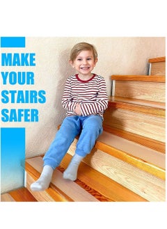 Y&D 15 Pieces Non Slip Stair Treads Tape Anti Indoor Waterproof Staircase Step Strips  - Image 3