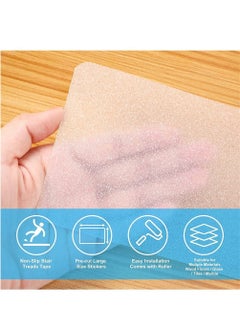 Y&D 15 Pieces Non Slip Stair Treads Tape Anti Indoor Waterproof Staircase Step Strips  - Image 2