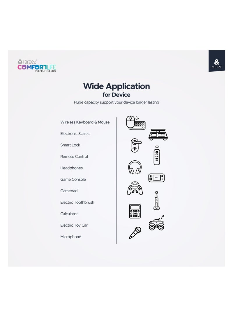 Rafeed 16340 Rechargeable batteries set/2, lithium-ion, Type-C charging 5VDC/320mA, with 2in1 cable, 3.7V, 700mAh, 2500mWh - Image 5