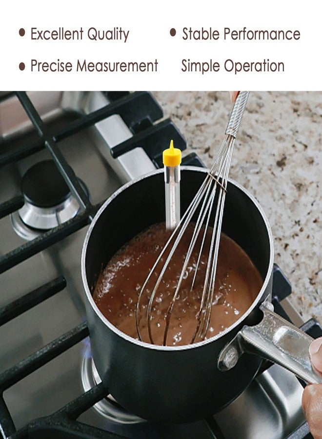 ROLLMOSS Candy Thermometer Sugar Thermometer with Pot Clip 8 Inches Syrup Thermometer with Hanging Clip Kitchen Accessories for Baking, Cooking, Making Jam, Jelly, Candle - Image 4