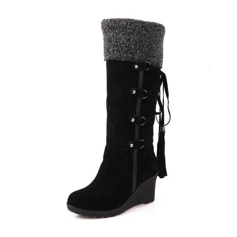 Plus Size 40414243 Snow Boots Manufacturers Generation Wedge Snow Boots High Boots - Image 5