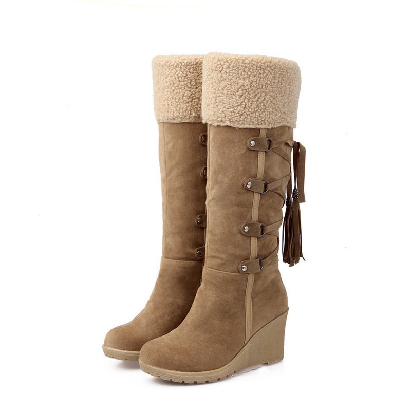 Plus Size 40414243 Snow Boots Manufacturers Generation Wedge Snow Boots High Boots - Image 3
