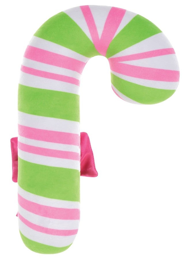 iscream Kawaii Candy Cane 14" x 8" Embroidered Accent Holiday Pillow - Image 2