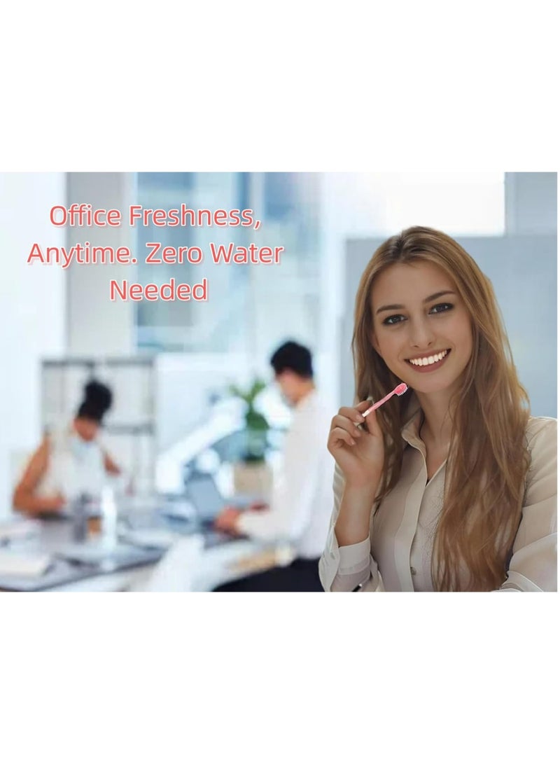 MAX FRESH Small Toothbrush Disposable with Toothpaste,Tongue Scrapers,Floss and Pick.Travel Tooth Brush Pack for Work or Travel.Individually Wrapped, 24 Count, Mint and Three Other Fruit Flavors - Image 2