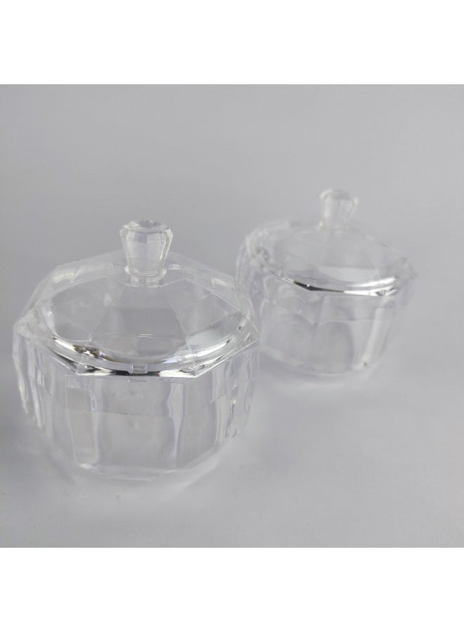 2-Piece Set – Acrylic Candy Jars with Lids - Image 3