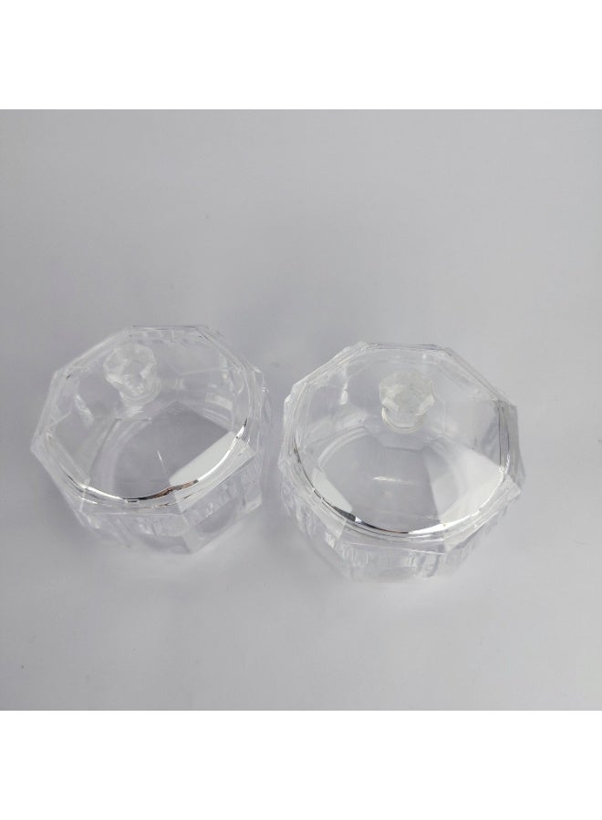 2-Piece Set – Acrylic Candy Jars with Lids - Image 2