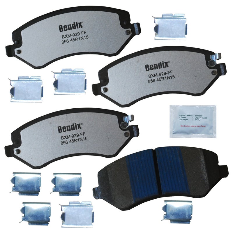 Bendix Fleet Metlok MKD856FM Semi-Metallic Front Brake Pads for Chrysler Town & Country 2007-2003, Voyager 2008-2001, Dodge Caravan 2007-2001, Grand Caravan 2005-2001, Jeep Liberty 2007-2002 - Image 3