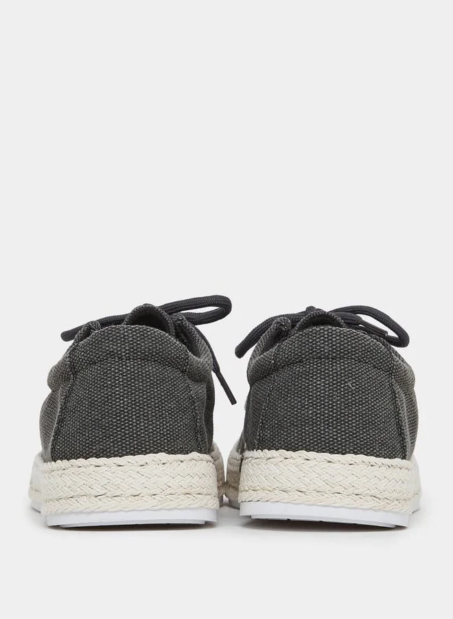 Styli Active Lace Up Boat Espadrille Loafers