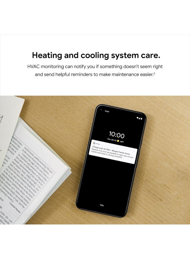 Nest Google Nest Smart Learning Wi-Fi Programmable Thermostat, 3rd Gen, Matte Black - Image 4