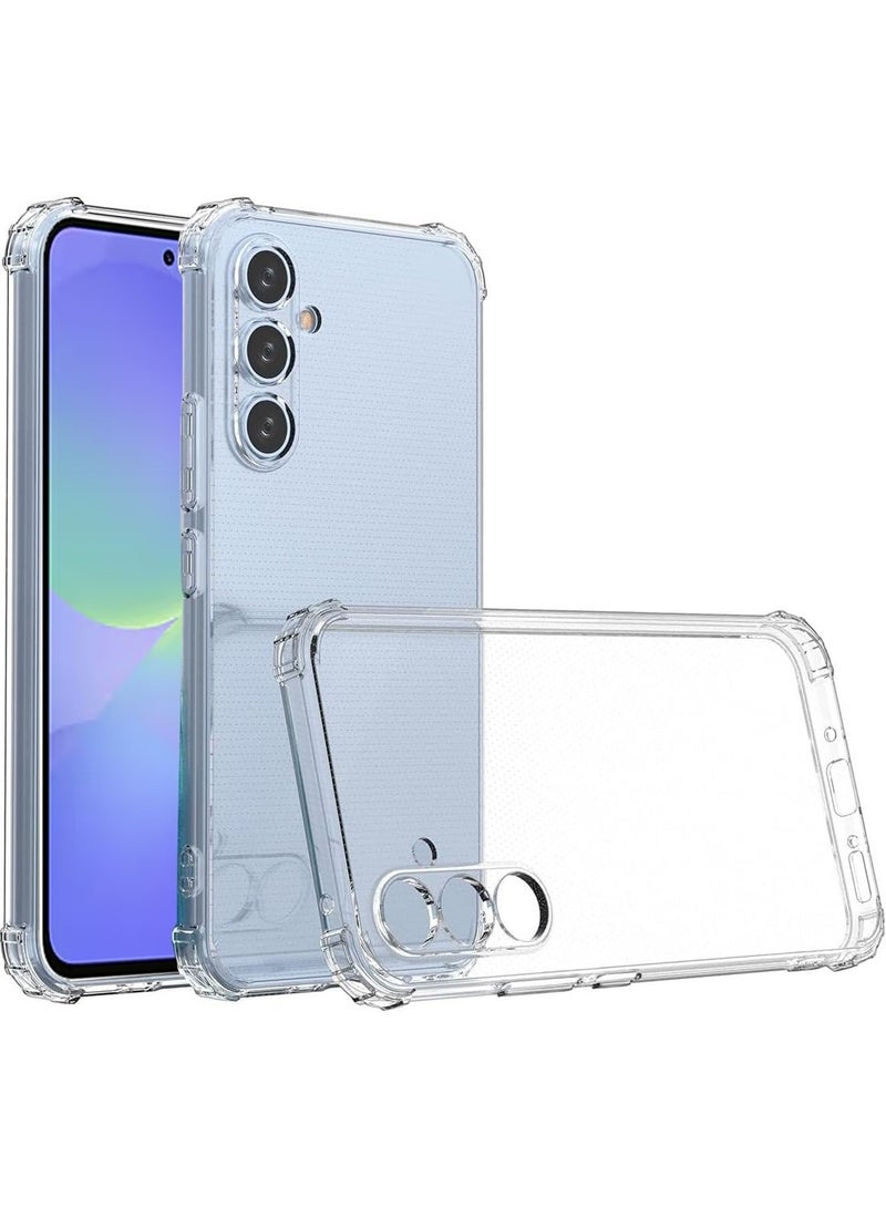 Techie Samsung Galaxy A36 5G TPU Bumper Corner Case with Camera Lens Protection Transparent Protective Back Cover - Image 1