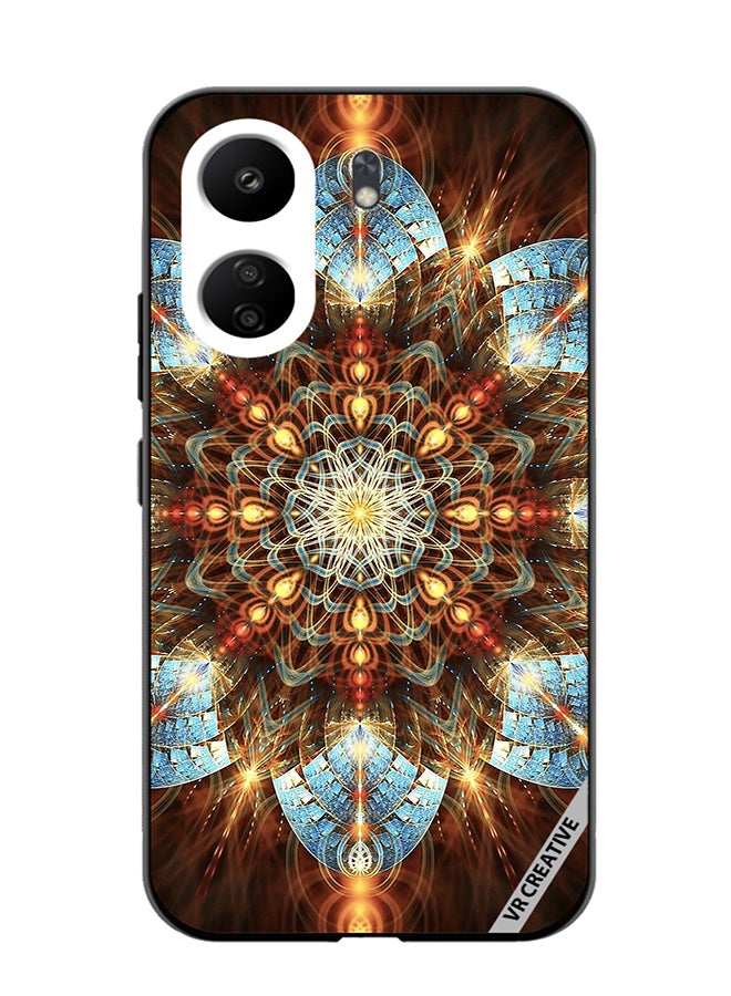 VR CREATIVE Protective Case Cover For Xiaomi Redmi 13C Mandala Design Multicolour - Image 1