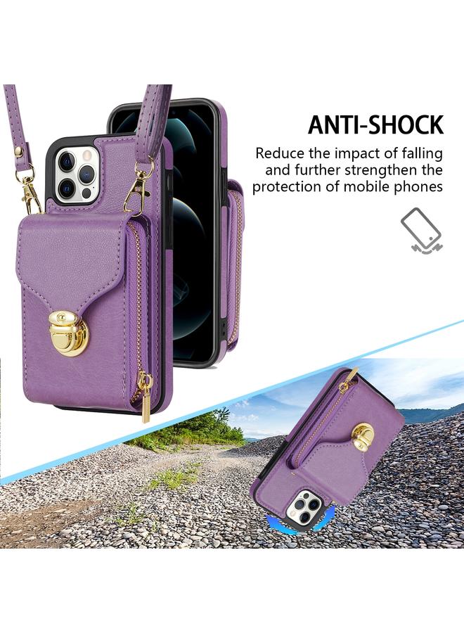 S-TOP Case For iPhone 11 Pro Max Zipper Hardware Card Wallet Phone Case - Image 3