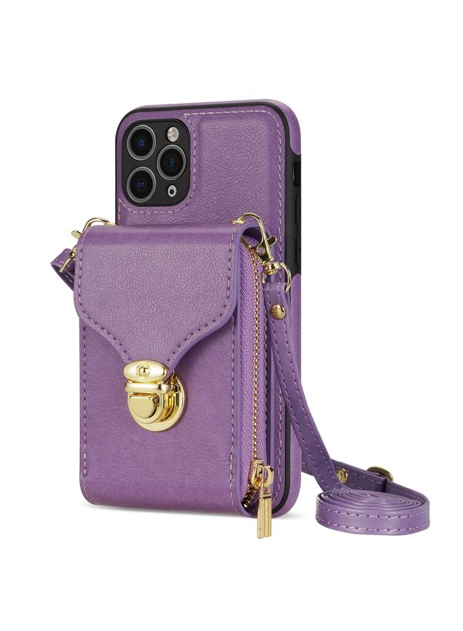 S-TOP Case For iPhone 11 Pro Max Zipper Hardware Card Wallet Phone Case - Image 2