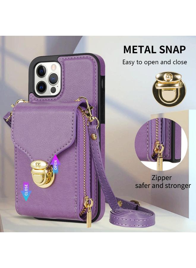 S-TOP Case For iPhone 11 Pro Max Zipper Hardware Card Wallet Phone Case - Image 5