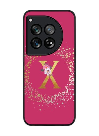 Rugged Black edge case for OnePlus 12R / OnePlus Ace 3 5G,Slim fit Cover Custom Monogram Initial Letter Floral Pattern Alphabet - X (Deep Pink Rose) - pzsku/ZC0C30688A11CAC62C0A2Z/45/_/1717658080/a55d1ffd-164d-441c-a0d2-a50094dc7bf2