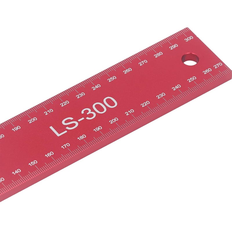Aluminum Alloy L Shaped Scribing Ruler 300mm Double 45 Degree Measurement Tool for Carpentry - Image 5