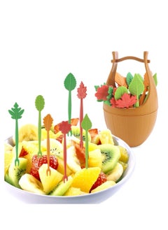 KASTWAVE Fruit Fork 3 Set ,Mini Forks with a Storage Jar Cute Kitchen Supplies,for Kids to Eat Fruit, Noodles, Dessert, Decoration Lunch Box Accessories  - Image 2