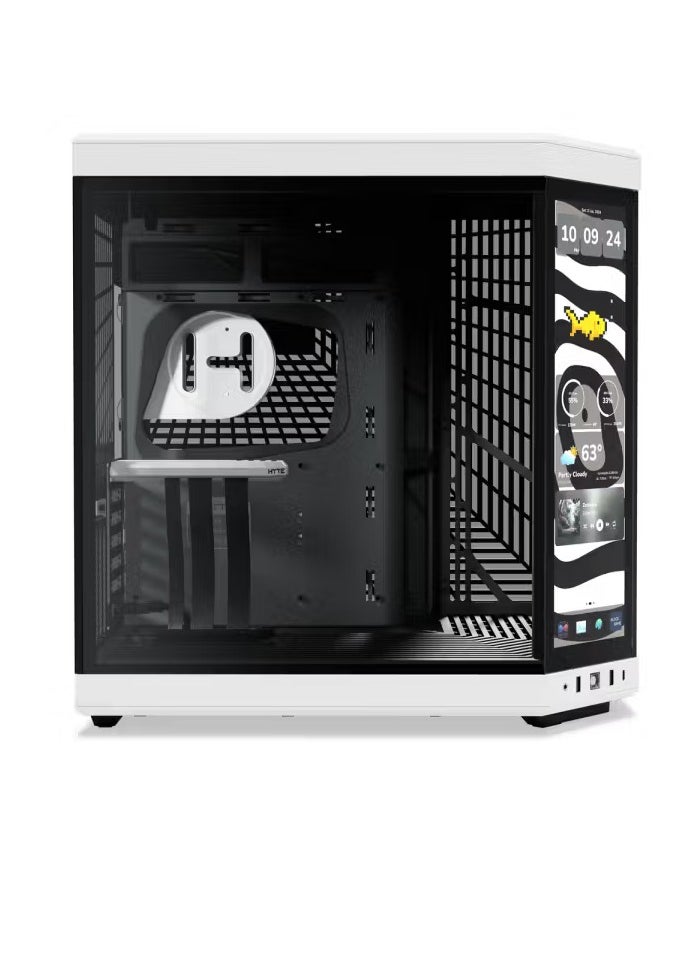 HYTE HYTE Y70 Touch Infinite Dual Chamber Mid-Tower ATX Case - Black & White  - Image 4