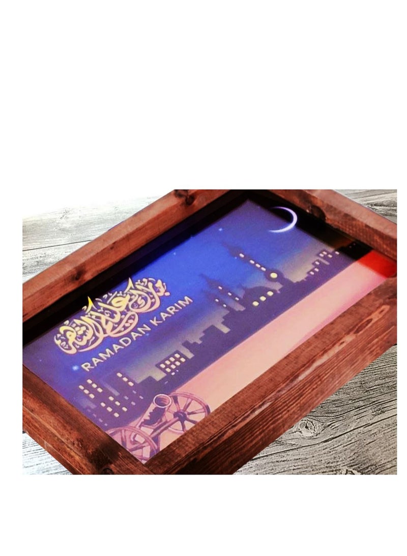 Luminous wooden tray, Ramadan shapes (Figure 12) - Image 3