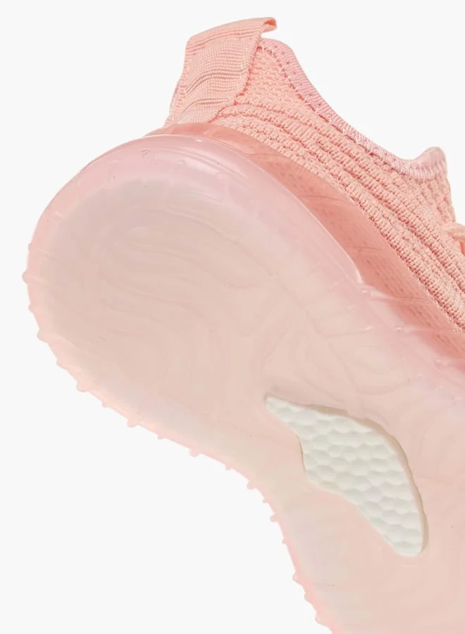 Oaklan by Shoexpress Girls Monotone Sports Shoes with Lace-Up Closure