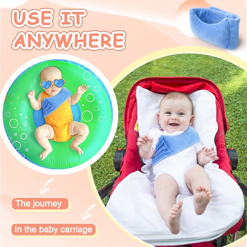POWYS Torticollis Pillows for Infants Neck Support Newborn Toddler Car Seat Head Positioner for Traveling Sleeping Baby Kid Head Correction Adjustable Soft Cusion - Image 5