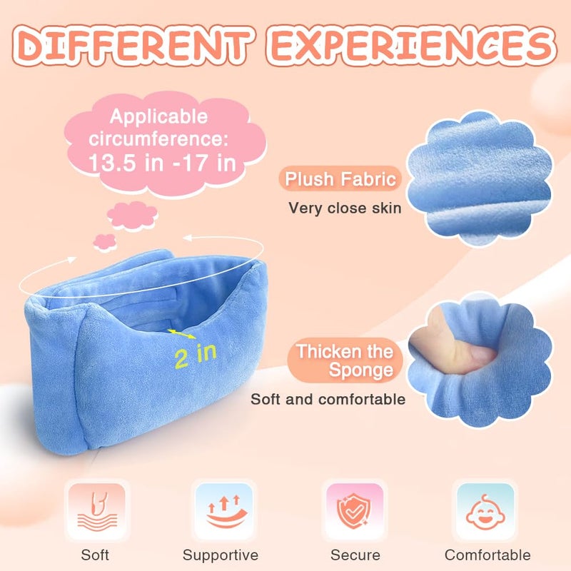 POWYS Torticollis Pillows for Infants Neck Support Newborn Toddler Car Seat Head Positioner for Traveling Sleeping Baby Kid Head Correction Adjustable Soft Cusion - Image 2