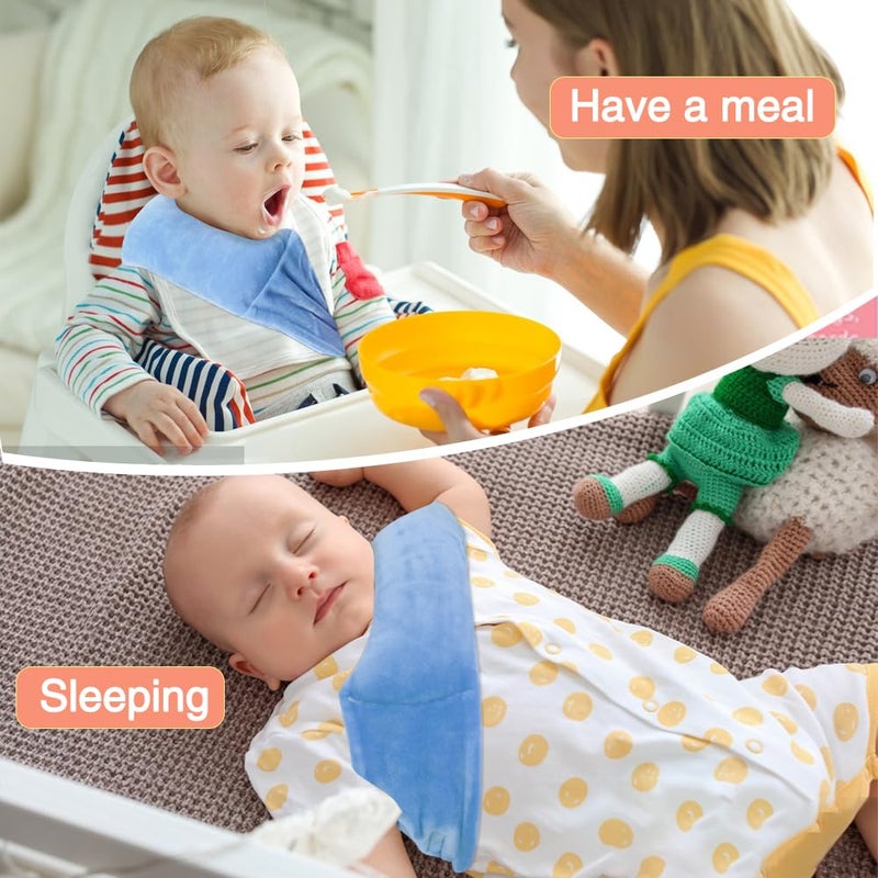 POWYS Torticollis Pillows for Infants Neck Support Newborn Toddler Car Seat Head Positioner for Traveling Sleeping Baby Kid Head Correction Adjustable Soft Cusion - Image 4