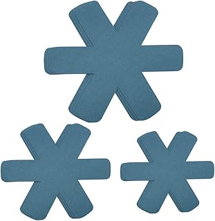 BYKITCHEN BY KITCHEN Pan Pot Protectors, Larger & Thicker Pan Protector Pads, Orange/Gray/Cyan Pan Protectors Available, 3  - Image 1