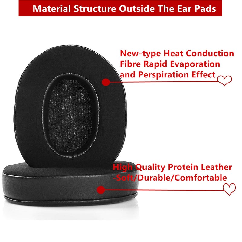YDYBZB Upgraded Gel-Infused Ear Pads Cushions Cups Replacement Compatible with SteelSeries Arctis 1 Arctis 3 Arctis 5 Arctis 7 Arctis Pro Arctis 9X Gaming Headset Headphone (Black Gel-Infused) - Image 3