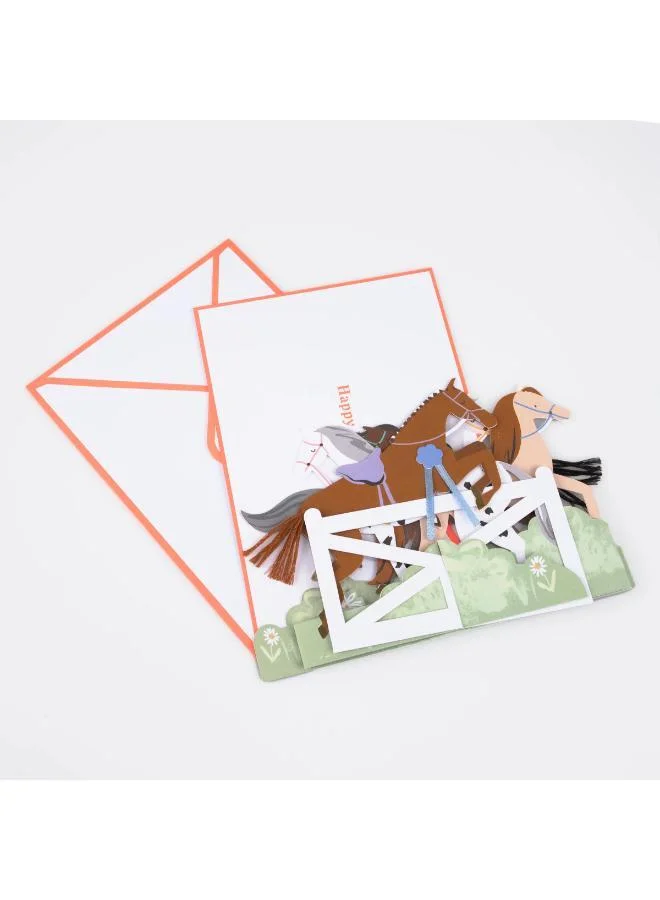 Meri Meri Concertina Horse Card