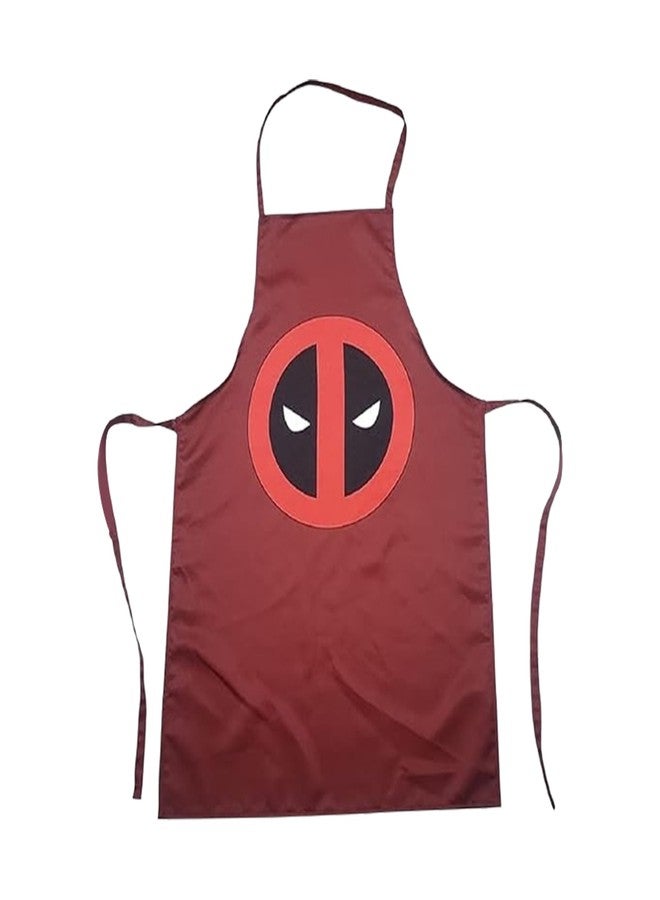 Marvel Deadpool Kitchen Apron for Men Women - Water Resistance BBQ Grilling Apron with Neck Strap - Superhero Comic Book Cooking Gift - Red Black Design - Image 1