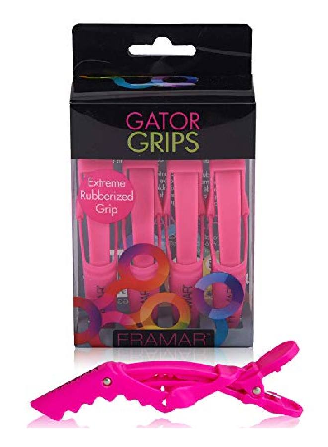 framar Gator Grips Pink Hair Clips For Styling Hair Clips For Women Alligator Clips For Hair / Crocodile Clips For Hair Styling Sectioning Clips For Hair - Image 2