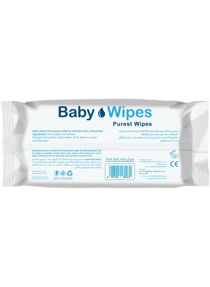 Pixie مناديل مبللة للأطفال أنقى مناديل مبللة للأطفال، 72 قطعة، عبوة من 5 قطع - Image 4