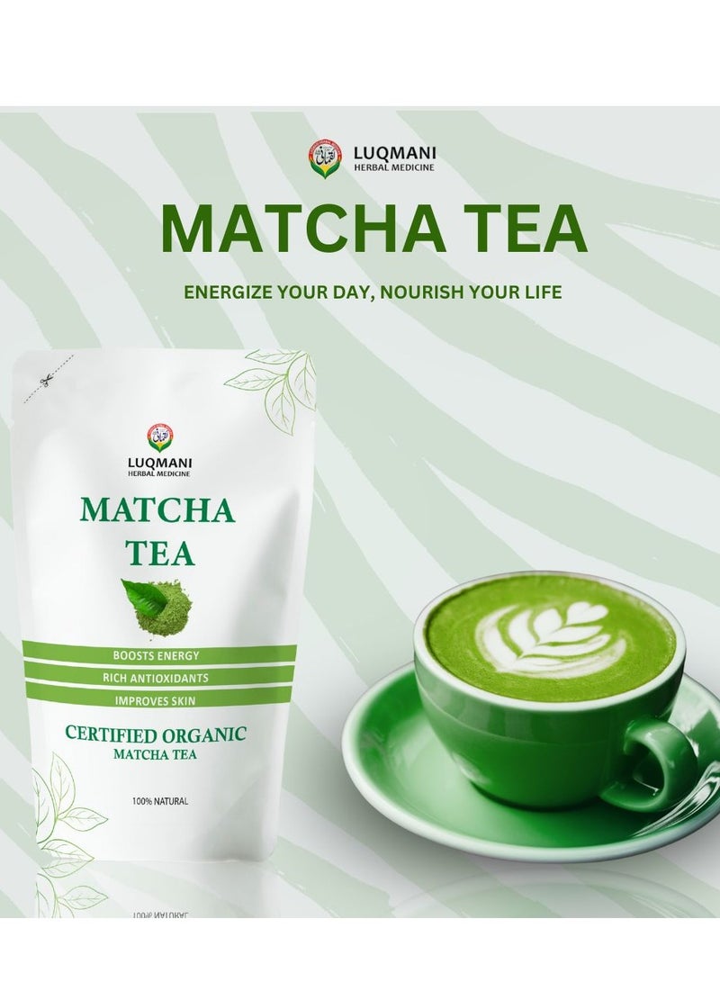Luqmani Herbs Pure Matcha - Green Tea Powder 100grams Hand Picked and stone Grinded - Image 3