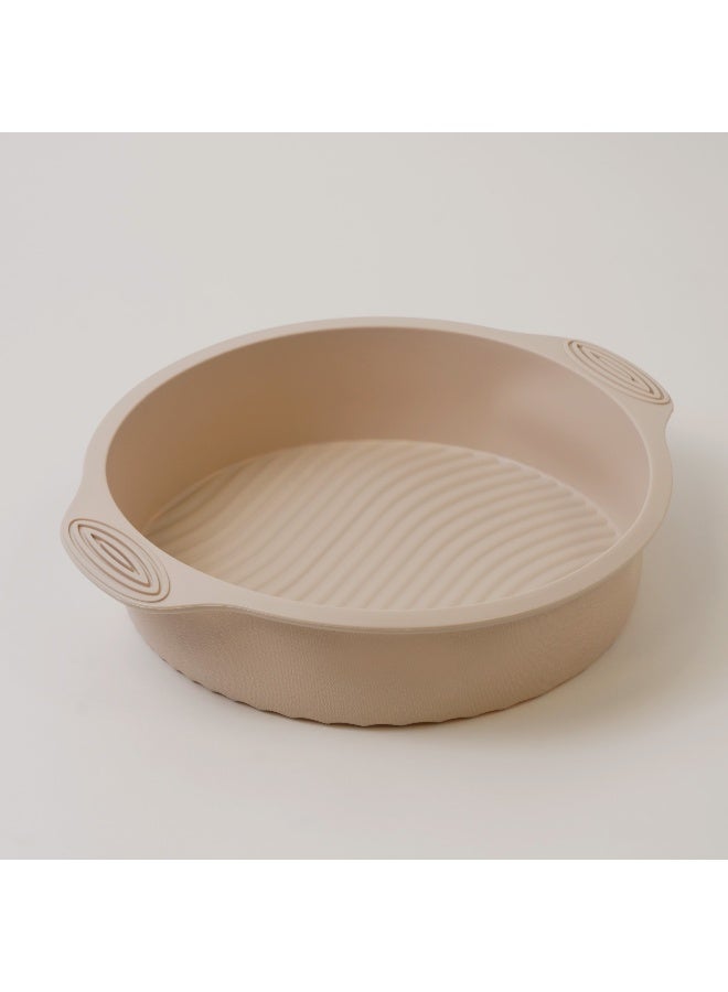 ألبرتو قالب خبز دئري سيليكون 29.5*25*6سم، كريمي - Image 2