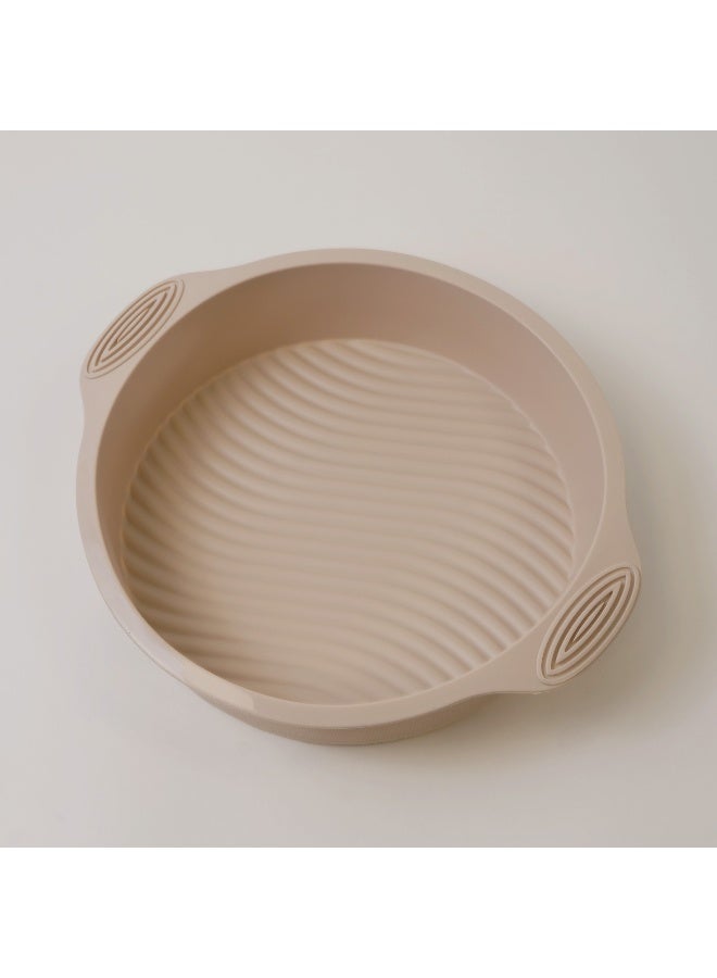 ألبرتو قالب خبز دئري سيليكون 29.5*25*6سم، كريمي - Image 3